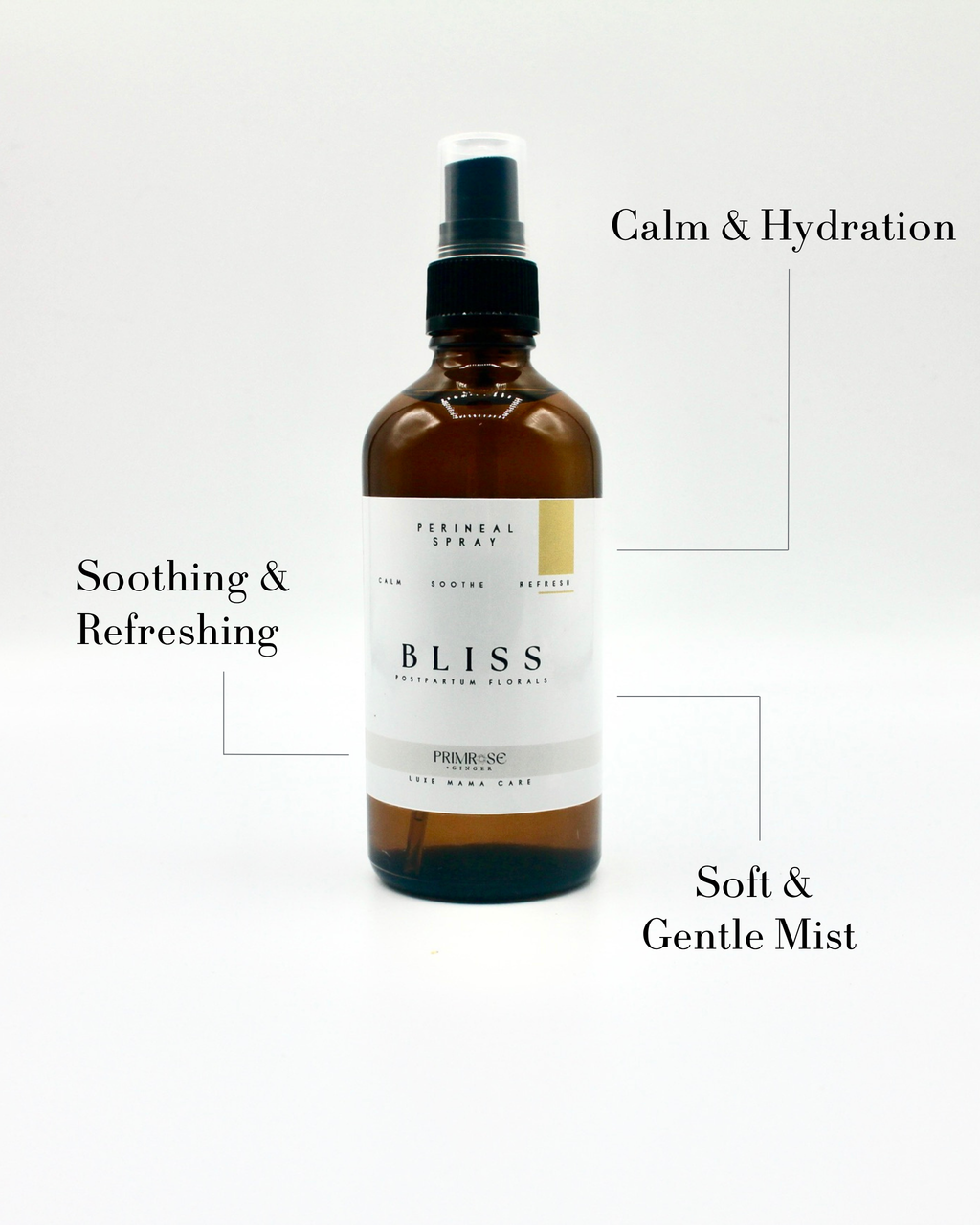 Bliss postpartum recovery spray with gentle chamomile botanical blend